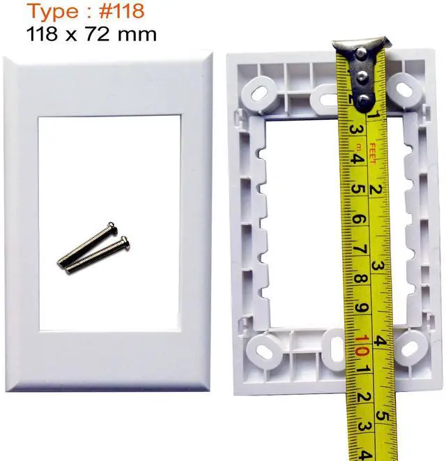 Alt view image 4 of 6 - Wall Plate with 2x XLR Male + HDMI Keystone Modular Audio Jack Connectors Socket White Decorative FacePlates Device Mount Coupler Cover