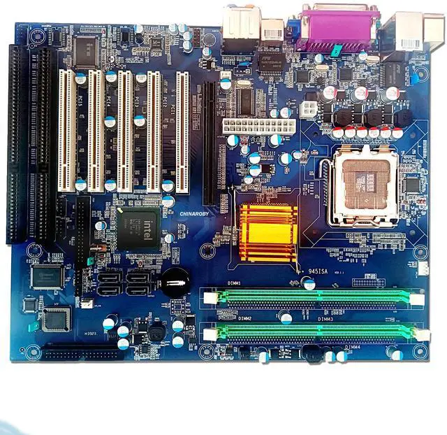 Alt view image 2 of 7 - Computer Motherboard with PCI ISA Slots,945G ATX Board,945 GV ISA Slot Mainboard LGA775 for Pentium HT
