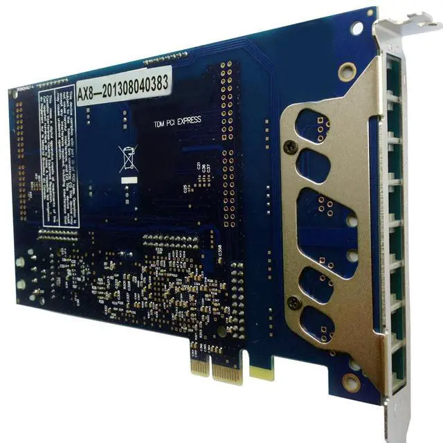 Alt view image 2 of 6 - AEX800 with 8 FXS Card,PCIe Asterisk Dahdi Card Supports Asterisk Issabel Dahdi,Free PBX,for IP Phone System TDM800