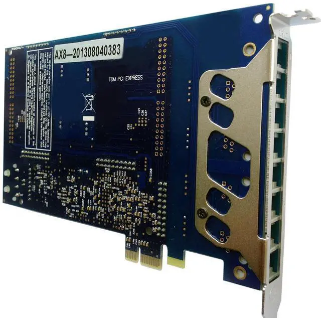 Alt view image 4 of 6 - TDM800P 8 FXS Port Card,Asterisk Dahdi PCI Card TDM800 Supports Asterisk Dahdi Issabel,Free PBX for Telephone Phone System FreePBX Solution PCI Interface