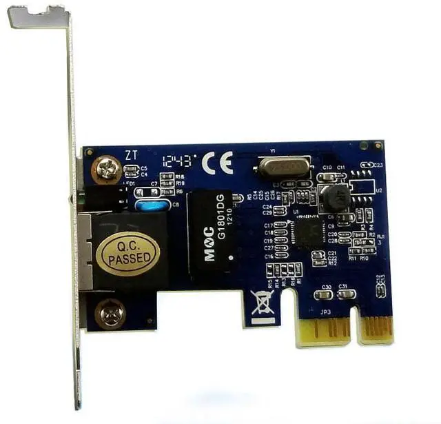 Main image of Gigabit Ethernet Card, LAN Card RJ45,PCI-E Low Profile 10/100/1000Mbps PCI Express Network Adapter,PCIE RJ-45 NIC Controller for PC / Server