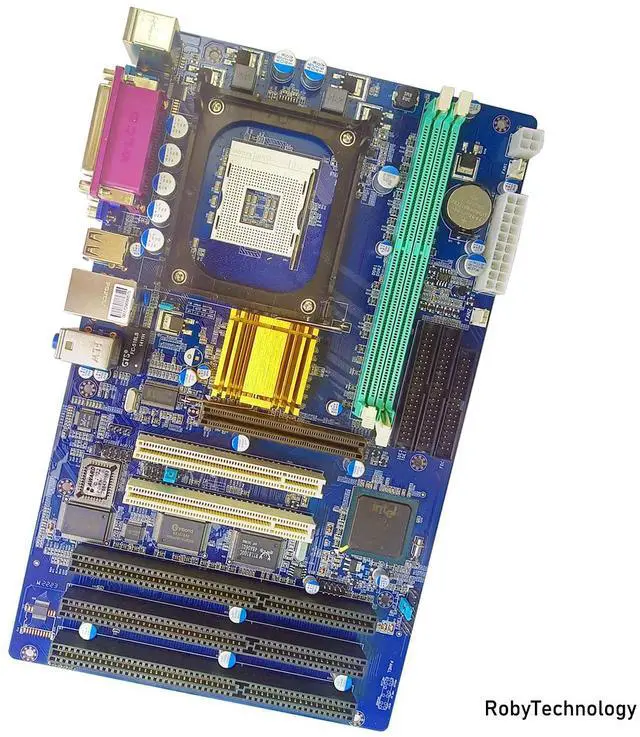 Main image of ATX Motherboard with PCI Slots,845GV ISA Mainboard Industrial Computer Board, 845 PGA478 with 3* ISA Slots 2* PCI Interface VGA Port 845 GV For Computer Desktop Server PC (003)