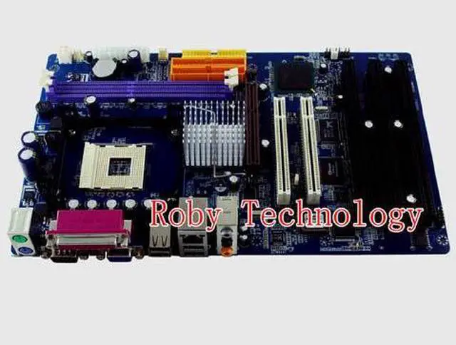 Alt view image 4 of 4 - Roby Technology Industrial Computer Mainboard with PCI slots,Socket 478, Compatible with Celeron 4 / Pentium 4 for Industrial Server - 845002