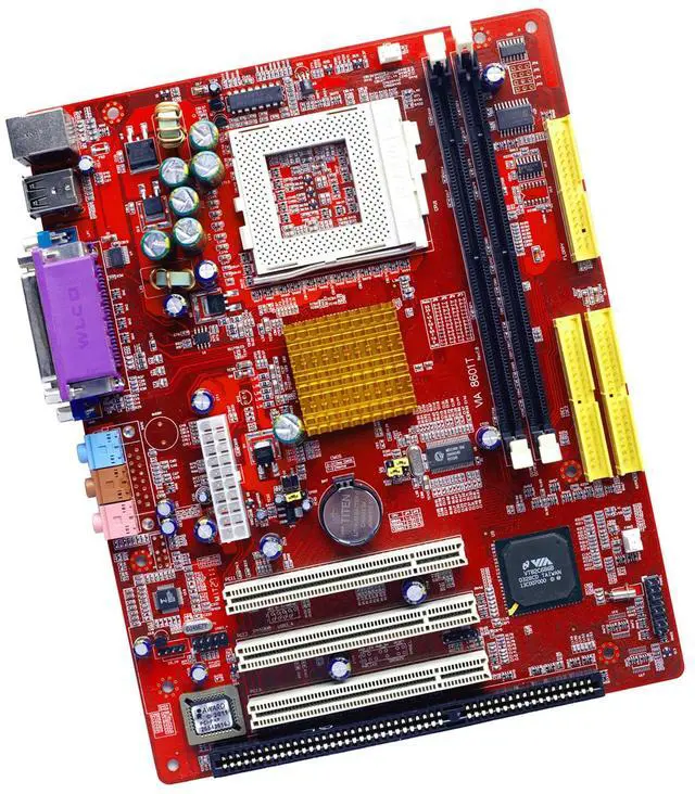 Alt view image 2 of 7 - ISA Motherboard V8601T ISA Mainboard mATX,with 3 PCI 1 ISA Slots,Chipset Via 8601,Socket 370 Pentium 3,Celeron 2/3 CPU,2 SDRAM Slots 8601T For Industrial Server Computer Desktop (#86015)