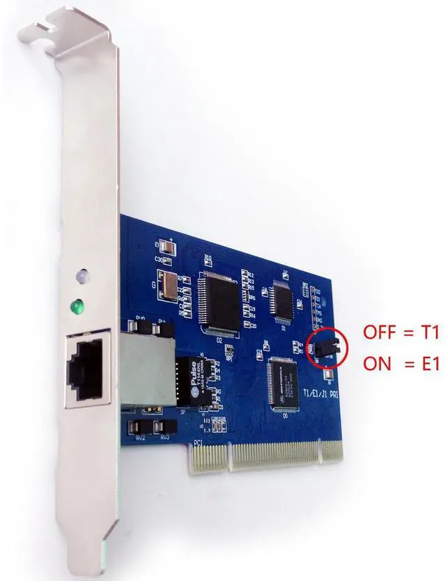 Alt view image 7 of 7 - TE110P Asterisk Card ISDN PRI Card TE110 with 1 T1 / E1 Port,T1 Card,ISDN Digital Board,Supports Freepbx Asterisk Issabel ,dahdi.,Free PBX,Telephone System