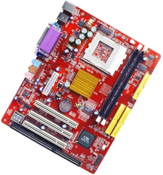 Alt view image 2 of 7 - ISA Mainboard,mATX 3 PCI Slot Motherboard,V8601T 8601,with 1 ISA Slot,for Socket 370 Pentium 3,Celeron 2/3 CPU,2 SDRAM Slots for Industrial Computer Server IPC