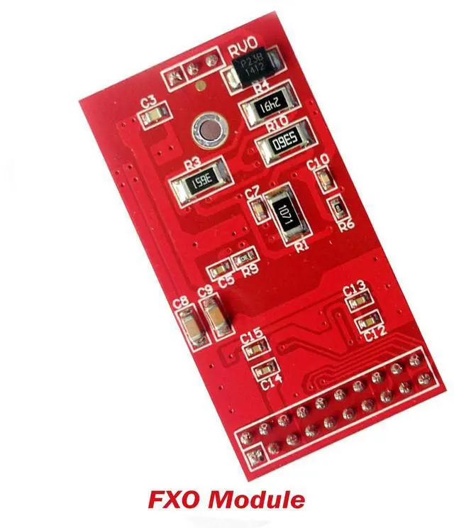 Main image of Single Channel FXO Module FXO daughter card Compatible with FXO Board TDM400P TDM410P AEX410 TDM400E TDM410E X100P... FXO Card X100M