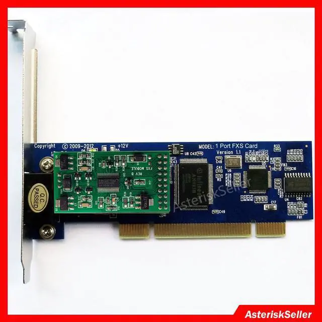 Main image of 1 Port FXS Board,with 1 FXS Port,Asterisk Card Issabel,AsteriskNow,Dahdi,Freepbx
