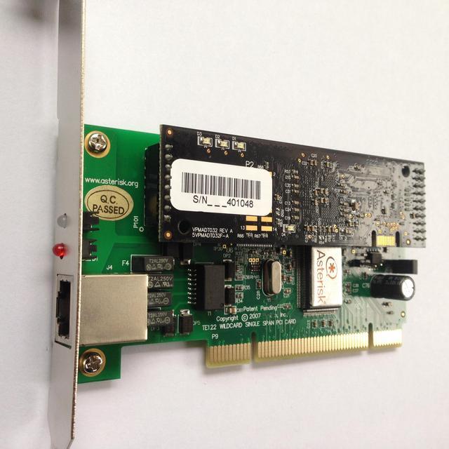 Alt view image 2 of 6 - T1 Card E1 Card TE122P with Echo Cancellation Hardware,Supports Asterisk Freepbx Issabel AsteriskNow Dahdi ,For ISDN Digital PRI SS7 Voice Data Transmission