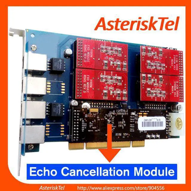 Main image of Asterisk FXO Card TDM410P with Echo Canceller Hardware,4 FXO Port PCI Card,tdm400p,tdm410,digium FXO analog board For Asterisk PBX SIP Phone PABX Telephone System Supports Sangoma FreePBX