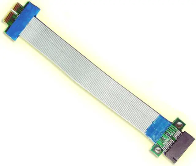 Main image of PCIE Riser Cable Extender PCIe Extension Cable,Adaptor Ribbon PCI-E x1,PCI Express x1 for 1U 2U Small Case,( 1 Unit )
