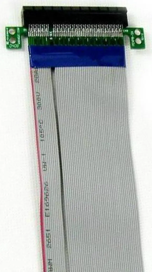 Alt view image 3 of 3 - PCIe Riser Extender Extension Cable PCIe Ribbon,Flex Flexible cable PCI Express 8X (PCI-E 8X) for 1U 2U Small Case