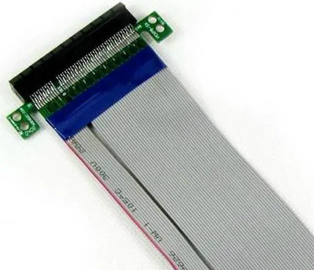 Alt view image 2 of 3 - PCIe Riser Extender Extension Cable PCIe Ribbon,Flex Flexible cable PCI Express 8X (PCI-E 8X) for 1U 2U Small Case
