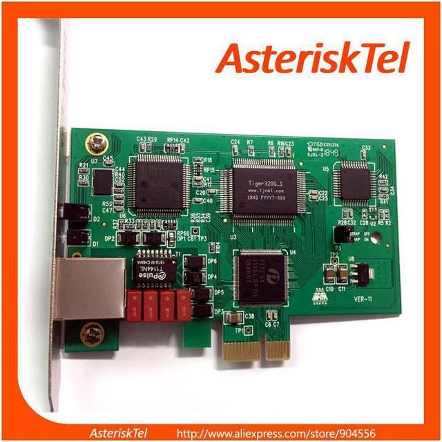 Main image of T1 Card E1 Card TE110E ,ISDN PRI SS7 Voice Card supports Asterisk FreePBX Issabel driver dahdi , PCI-E connector,For IP PBX VoIP Phone Appliance VoIP Gateway
