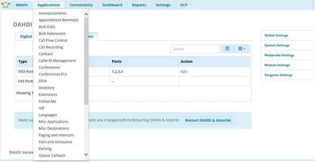 Alt view image 3 of 6 - VoIP PBX with 4 FXO Ports Based on Sangoma FreePBX,SIP Phone System IP Telephone Solution,VoIP Call Center,,IP PBX with 4 Port Asterisk Card