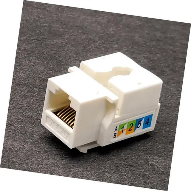 Alt view image 4 of 5 - 10PCS RJ45 Keystone Module Cat6 Connector Ethernet Wall Jack,Cat6 Network Coupler Keystone Jack, UTP Cat5,Cat5e,Cat6 Compatible