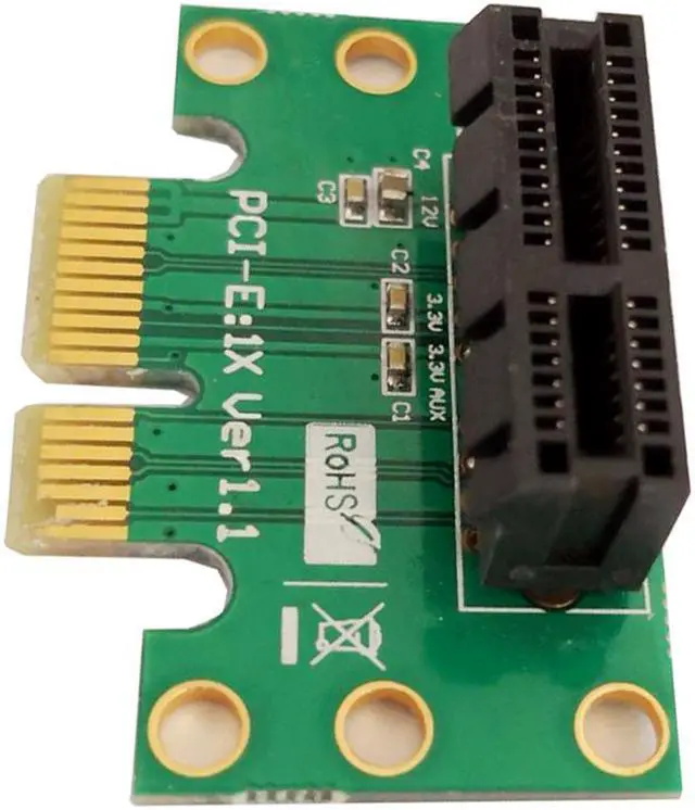 Alt view image 5 of 6 - PCIe Adapter Riser Card 90 Degree,right angle adapter Convertor card with Bus PCI Express (PCI-E) 1x