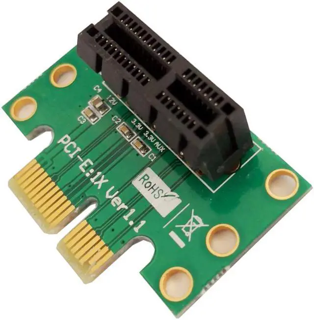 Alt view image 4 of 6 - PCIe Adapter Riser Card 90 Degree,right angle adapter Convertor card with Bus PCI Express (PCI-E) 1x
