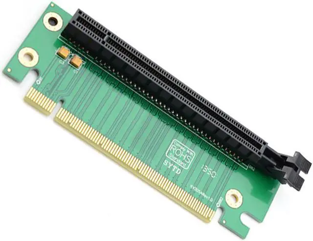 Alt view image 2 of 4 - PCIe Adapter Riser Card 90 Degree Right Angle PCIe Adaptor PCI-E convertor Card PCI Express  (PCIe) 16x