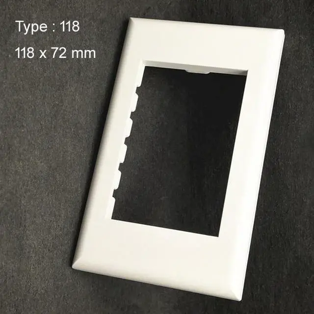 Alt view image 3 of 4 - Wall Faceplate with 3 RJ11 Ports,Telephone Keystone Cat3 Module White Wall Mount Plate Panel Type#118