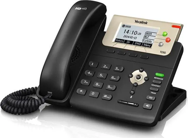 Alt view image 2 of 8 - Yealink Sip-T23g Ip Phone - Corded - Corded - Wall Mountable - Black