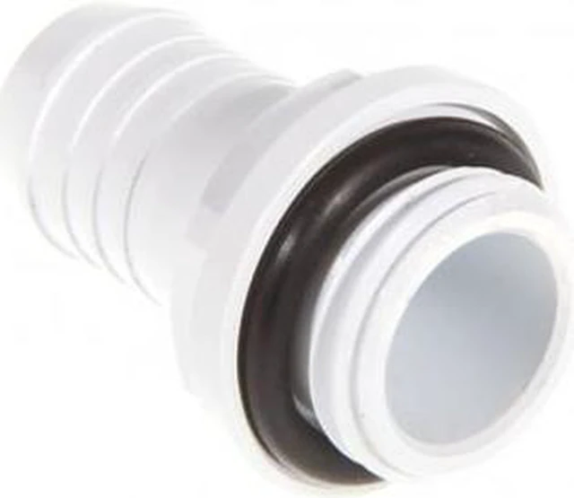 Main image of Bitspower G1/4" to 3/8" Barb Fitting for Soft Tubing, Deluxe White