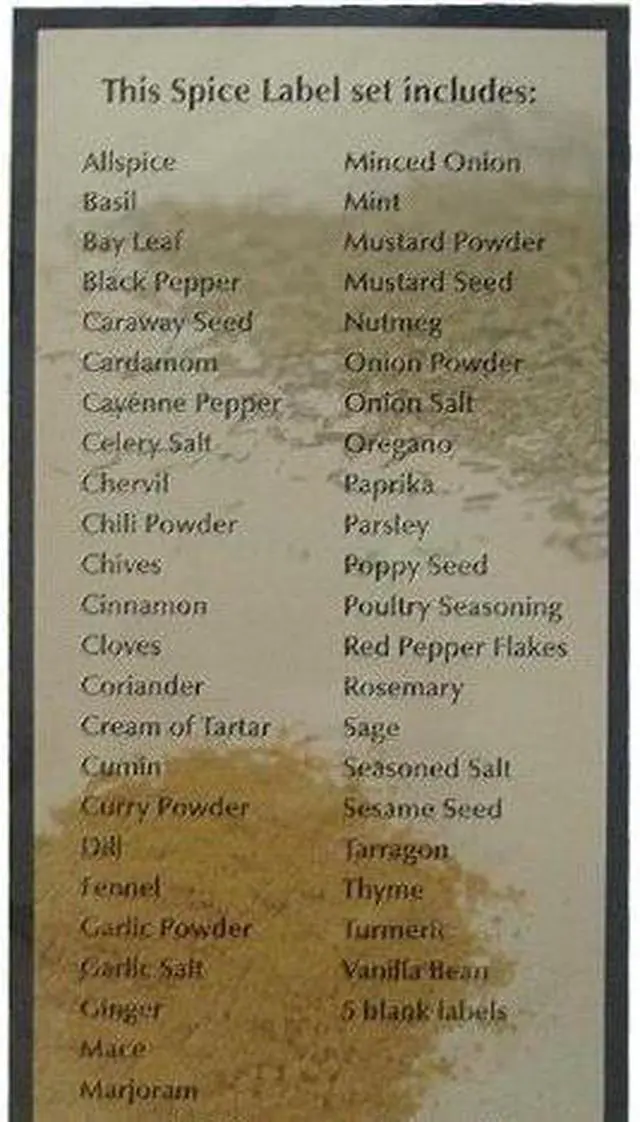 Main image of Clear Round Adhesive Spice & Herb Labels