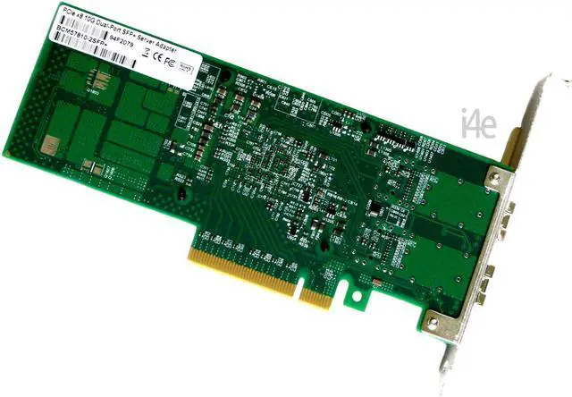Alt view image 3 of 3 - Broadcom NetXtreme II 57810S PCI-e 10Gbps Dual Port SFP+ Server Network Adapter - Dell Compatible