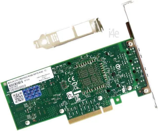 Alt view image 3 of 11 - Intel INT#X540T2 Ethernet Converged Network Adapter X540-T2  PCI Express x8 - 2 Port - 10GBase-T - Internal - Low-profile, Full-height