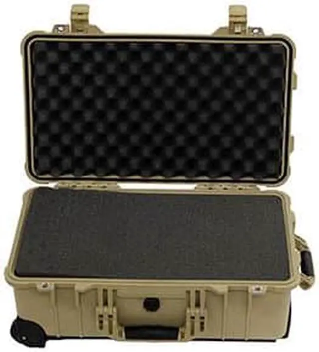 Alt view image 4 of 17 - Pelican 1510 Carry-On Case w/Foam - Tan
