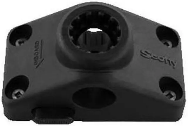 Alt view image 3 of 12 - SCOTTY SIDE/DECK MOUNTING BRACKET BLACK 241-BK