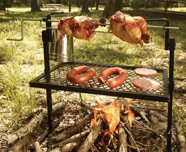 Alt view image 4 of 16 - Texsport Rotisserie and Spit Grill