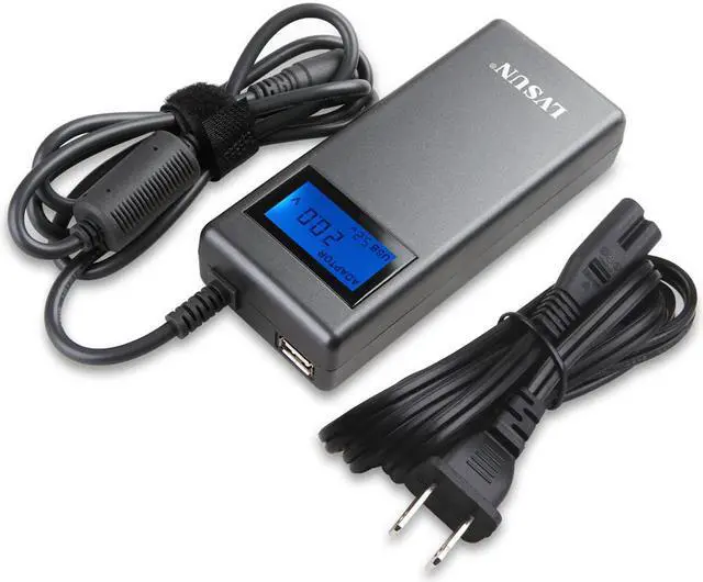 Main image of Lvsun 90w Universal Laptop AC Power Adapter Charger Power Supply & 1 USB Port with 8 Pcs DC Tips Fit for Samsung, Dell, Apple, IBM, HP, COMPAQ, PANSONIC, Etc