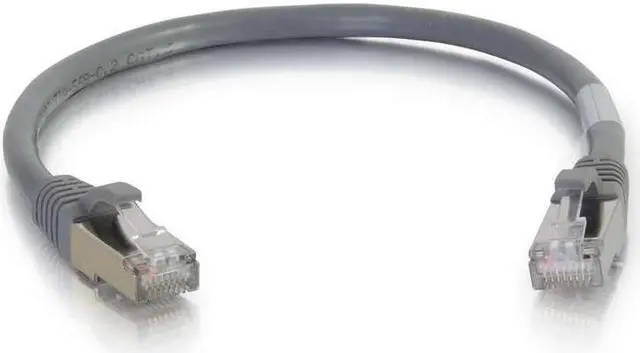 Main image of C2G 00648 Cat6a Cable - Snagless Shielded Ethernet Network Patch Cable, Gray (12 Feet, 3.65 Meters)