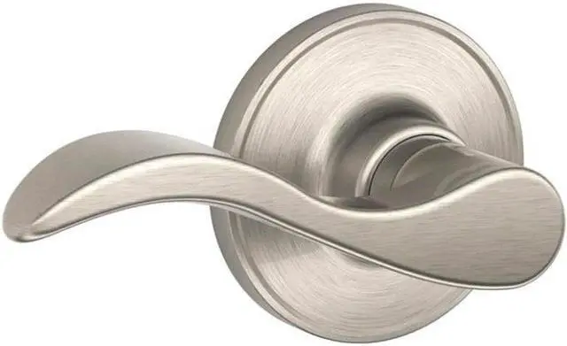 Main image of Schlage J10SEV619 Seville Hall and Closet Lever, Satin Nickel