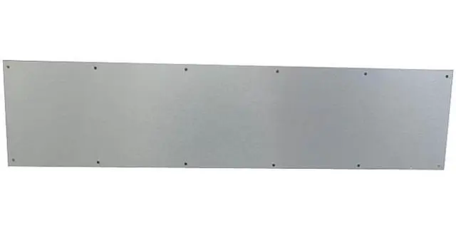 Alt view image 3 of 4 - Schlage Builders Hardware SC8400PA-619 8X3 8X34 Satin Nickel Kickplate - Carded