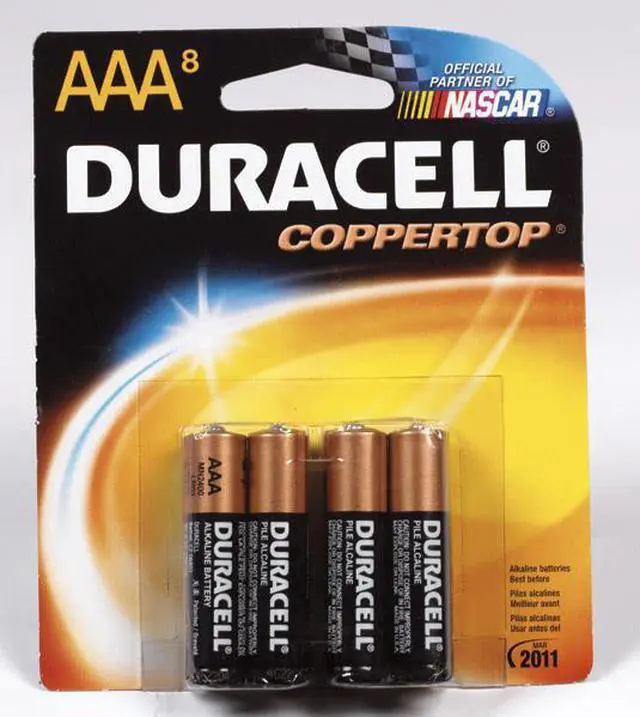 Alt view image 5 of 20 - DURACELL MN2400B8Z Duracell CopperTop AAA Alkaline Battery, 8 PK, 1.5VDC