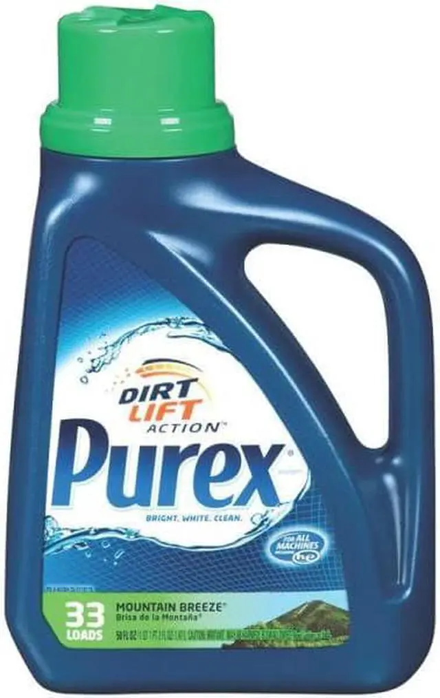 Alt view image 2 of 7 - Purex 04784 Ultra Concentrated Laundry Detergent, 50 oz, Clear, Mountain Breeze, Liquid