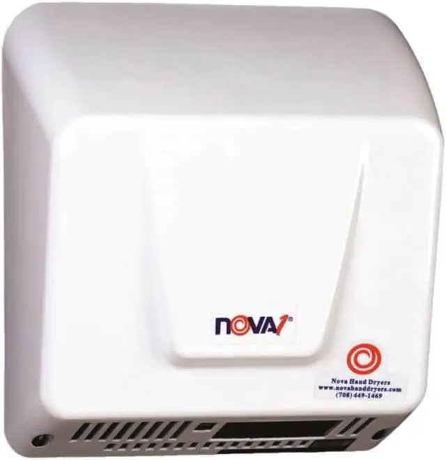 Alt view image 10 of 14 - World Dryer 083000000 NOVA 1 - Universal Voltage, White, Economical & ADA Hand Dryers