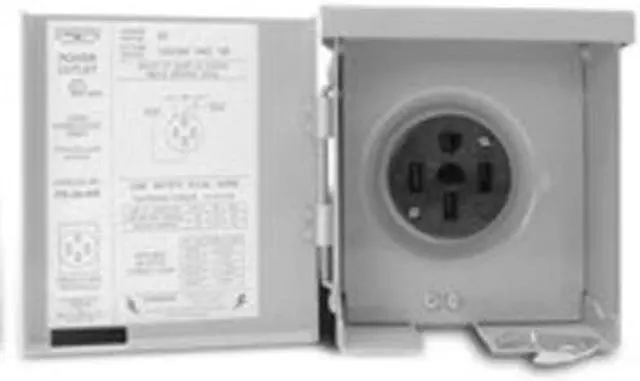 Alt view image 2 of 4 - Pnl Out Pwr 120/240V 30A Connecticut Electric Panel Box Accessories PS-54-HR