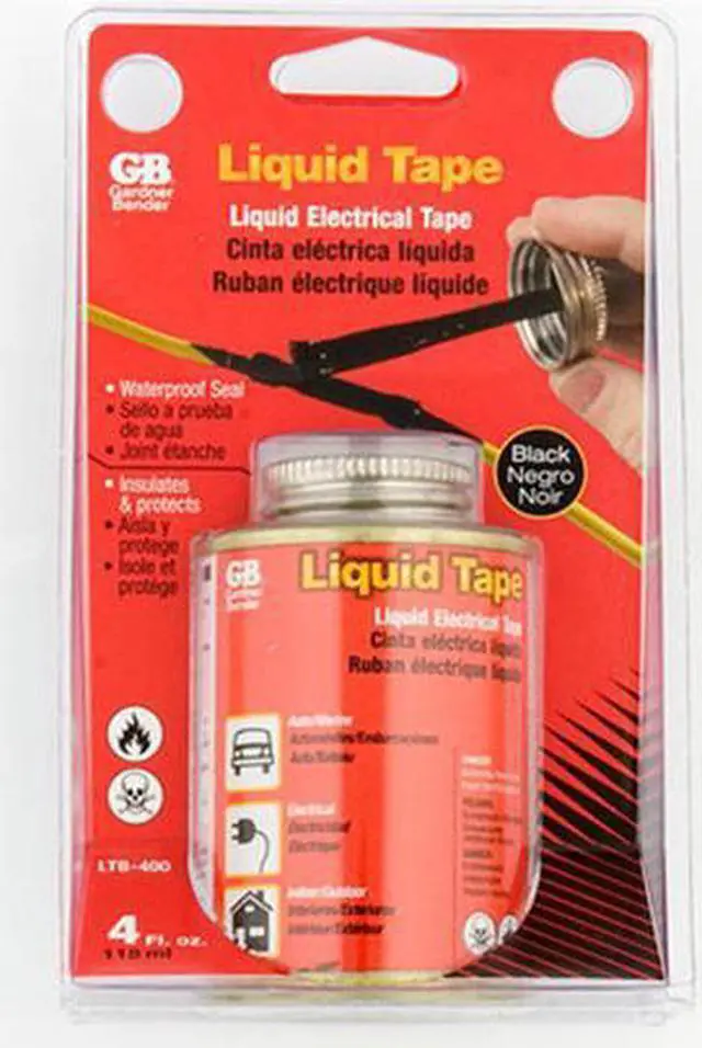 Alt view image 3 of 8 - Gardner Bender 4 Oz. Black Electrical Liquid Tape LTB-400