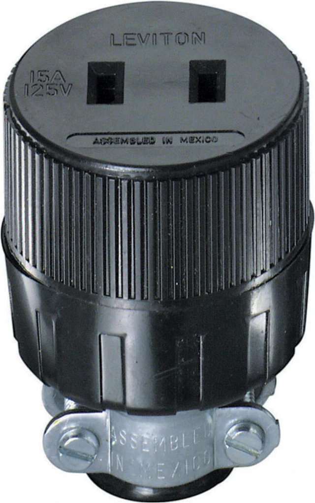 Alt view image 3 of 5 - Leviton Cord Clmp 15A Plg-Bl 1063-4491