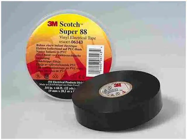 Main image of 6143 Scotch Vinyl Plastic Electrical Tape Super 88 3/4 in. x 66 ft. - OEM
