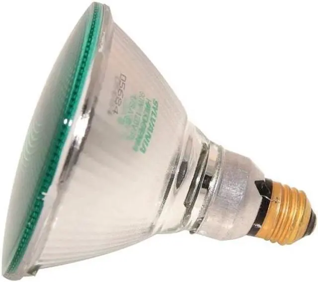 Alt view image 2 of 4 - SYLVANIA 16665 Green 90W PAR38 120V Halogen Light Bulb