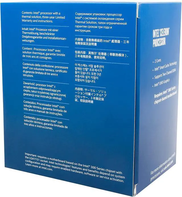 Alt view image 5 of 6 - Intel Celeron G4920 Desktop Processor 2 Core 3.2GHz LGA1151 300 Series 54W BX80684G4920