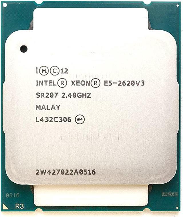 Alt view image 4 of 7 - Intel Xeon E5-2620 v3 Haswell 2.4 GHz 6 x 256KB L2 Cache 15MB L3 Cache LGA 2011-3 85W CM8064401831400 Server Processor
