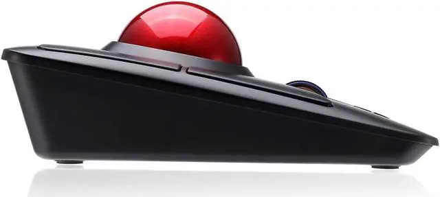 Alt view image 3 of 8 - Adesso iMouse T50 Wireless Ergonomic Finger Trackball Mouse with Nano USB Receiver, Programmable 7 Button Design, and 5