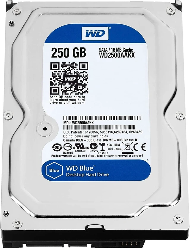 Alt view image 2 of 3 - WESTERN DIGITAL WD2500AAKX Caviar Blue 250GB 7200 RPM 16MB cache SATA 6.0Gb/s 3.5 internal hard drive