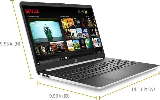 Alt view image 11 of 11 - HP 15-DY1051WM 15.6" HD 1366x768 Laptop Intel Core i5-1035G1 1.0 GHz 8GB DDR4-2666 SDRAM 256GB SSD+16GB Optane Intel UHD Graphics Windows 10 Home, 8MM76UA