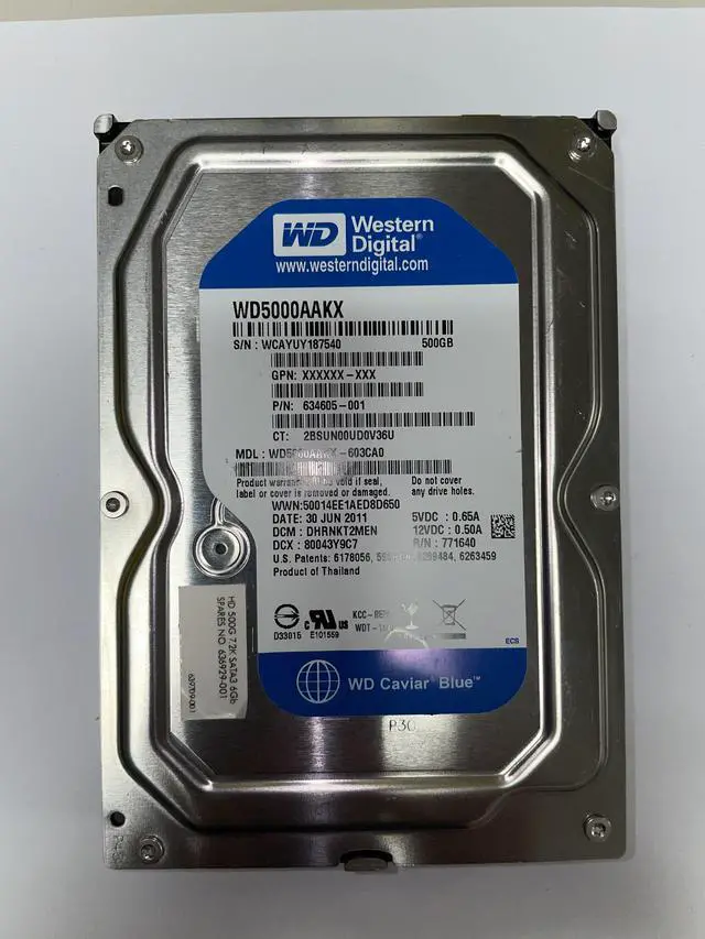 Alt view image 6 of 8 - Western Digital WD5000AAKX 500GB 16MB 7200RPM 3.5" SATA 6Gb/s Desktop Hard Drive